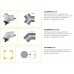 Модульные светильники HALLA Lighting серии ZS-S симметричные